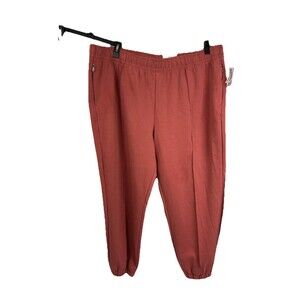 Old Navy Active Womens XXL Mauve High-Rise Dynamic Fleece Jogger Pants 7/8 Ankle